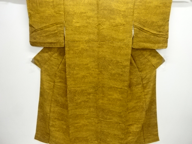 JAPANESE KIMONO / KOMON / FLORAL PLANTS